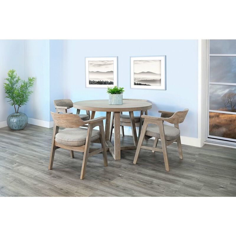 Sunny Designs Mia Round Wood Dining Table image number 1