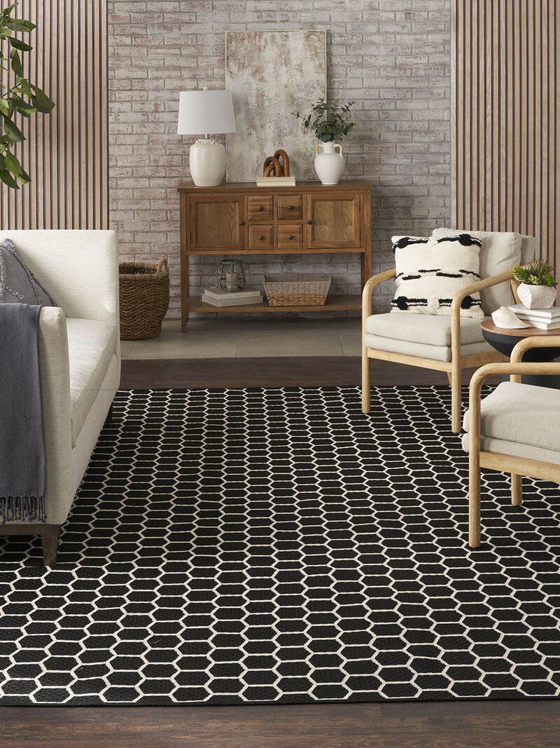 Twist Reversible TWS01 Black 10' x 14' Rug