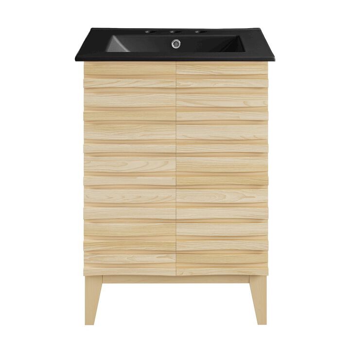 Cascade 24 in. Bathroom Vanity with 3-Hole Ceramic Sink Top