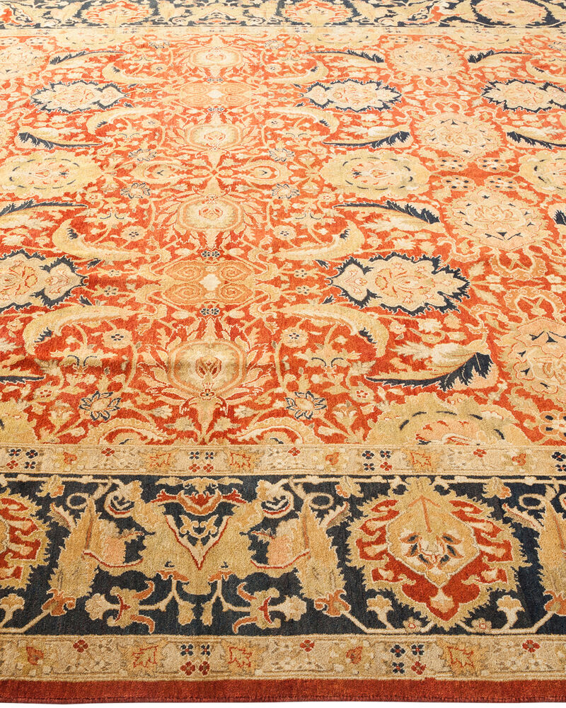 Mogul, One-of-a-Kind Hand-Knotted Area Rug  - Orange, 8' 2" x 10' 4" image number 4