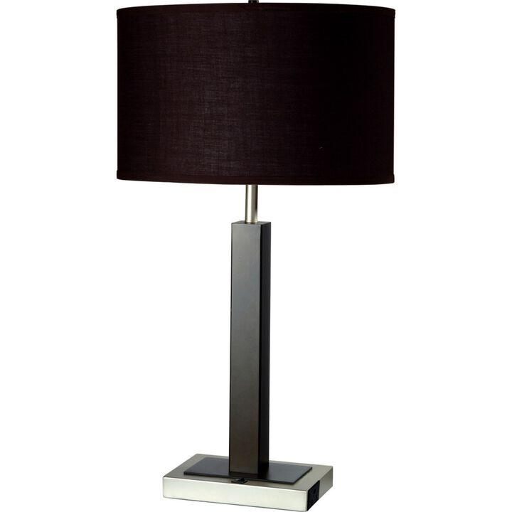 ELEMENT ACE 30 Inch Tall Decorative Table Lamp with Fabric Shade for Living Room Bedroom Home Office Ambient Lighting Accent Piece