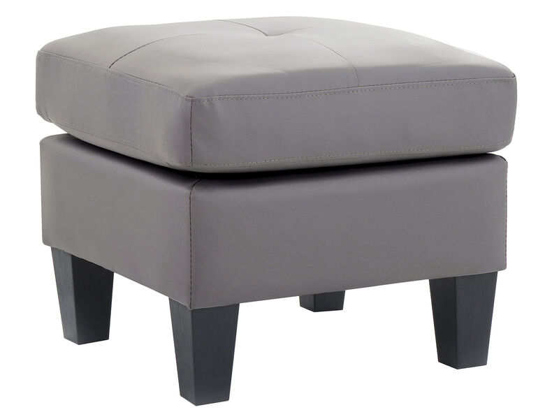 Newbury Faux Leather Upholstered Ottoman image number 1