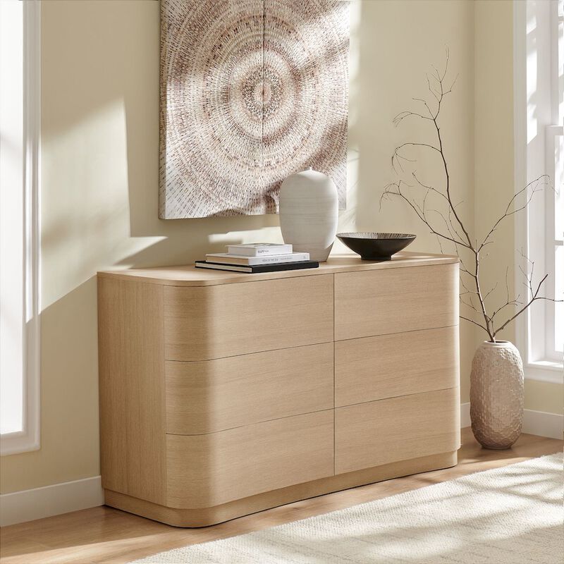 Mirae 6-Drawer Curved Dresser image number 7