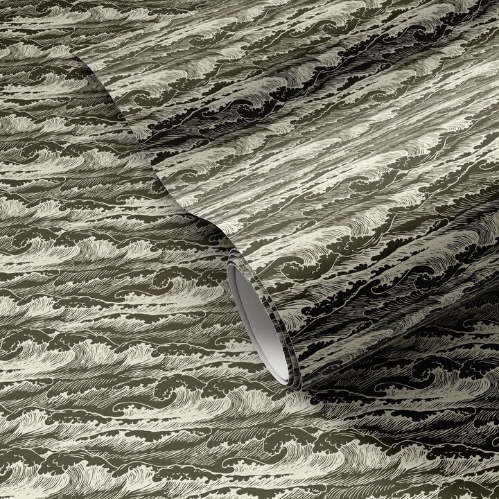 Wavebreak Wallpaper by Getty Images - Wavebreak Olive I