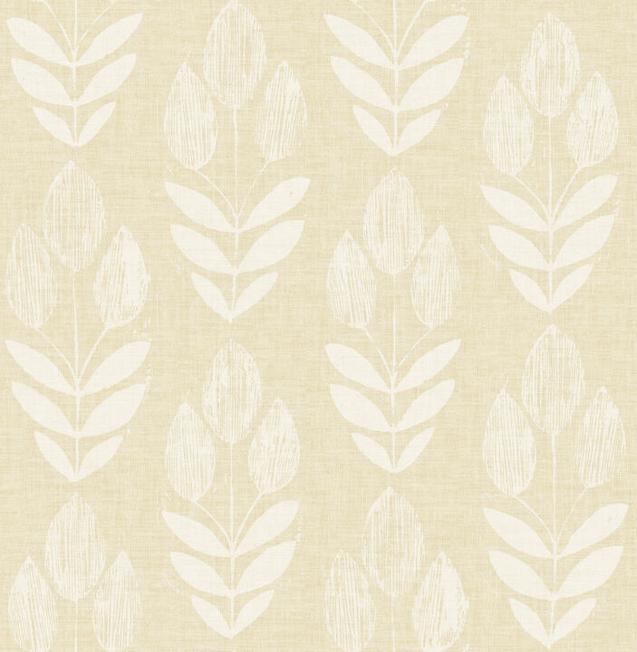Garland Wheat Block Tulip Wallpaper