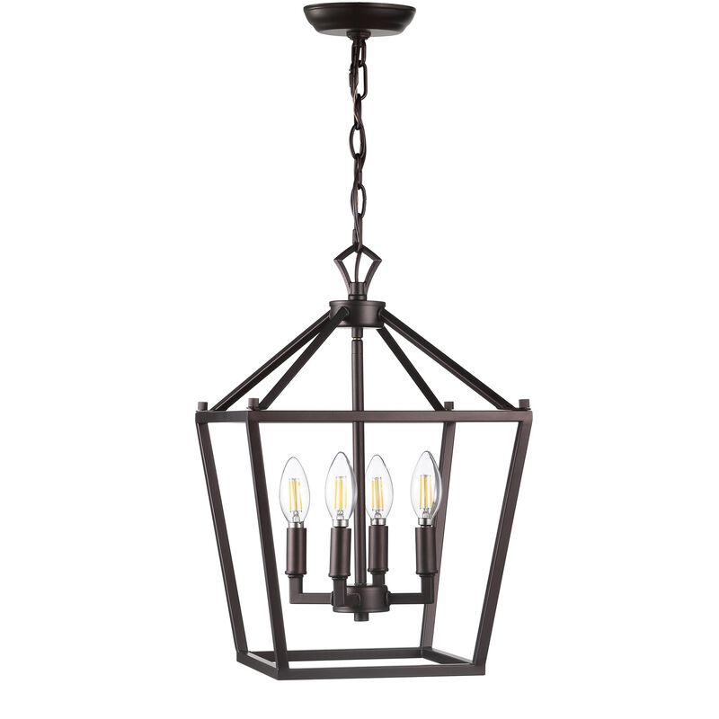 PagodaBulb Lantern Metal LED Pendant