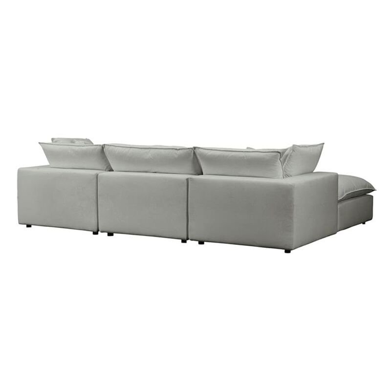 Cali Slate Performance Fabric Modular 4 Piece Sectional image number 3