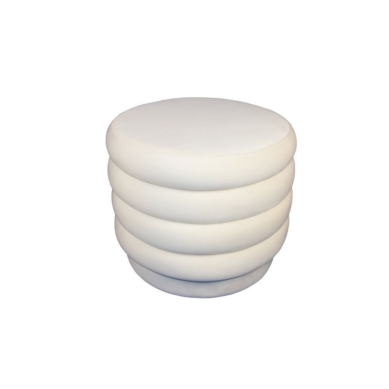 Alex Hamilton Thor Round Ottoman in Dove