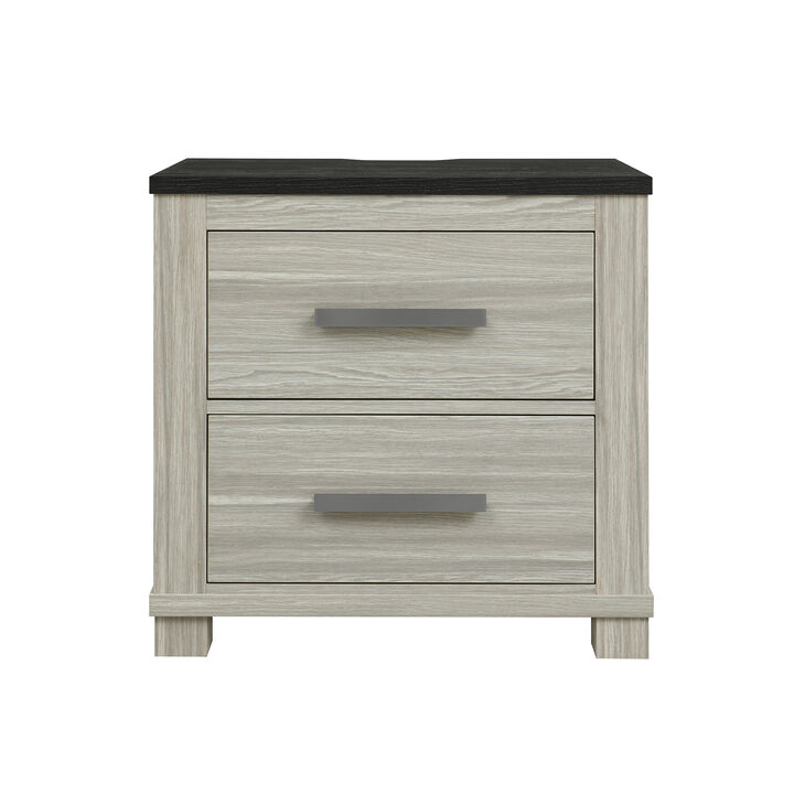 Ashley Brown Nightstand with USB and Speaker