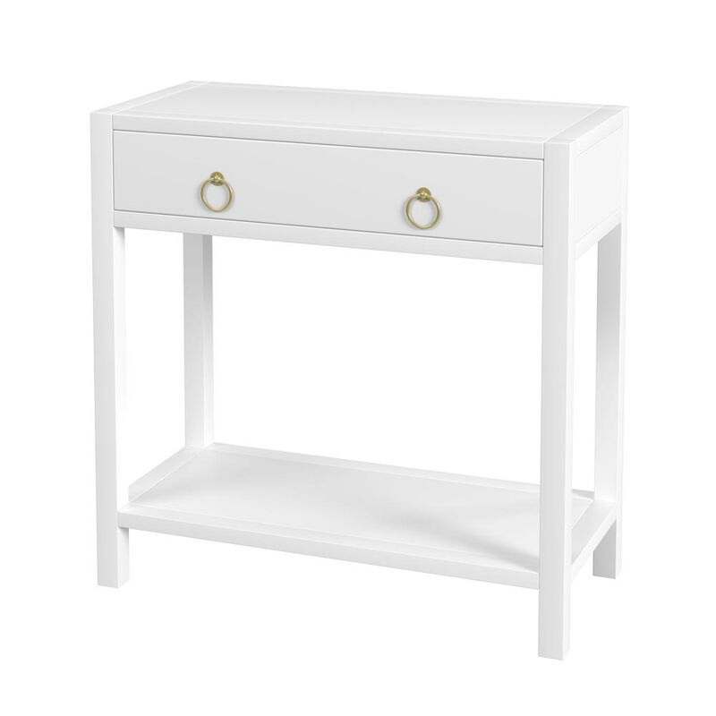 Butler Specialty Lark 30 Wood 1-Drawer Nightstand, White