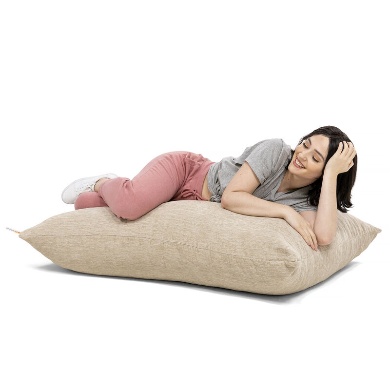 Jaxx Pillow Saxx 3.5 Foot Giant Décor Floor Pillow, Premium Chenille Cover, Plum