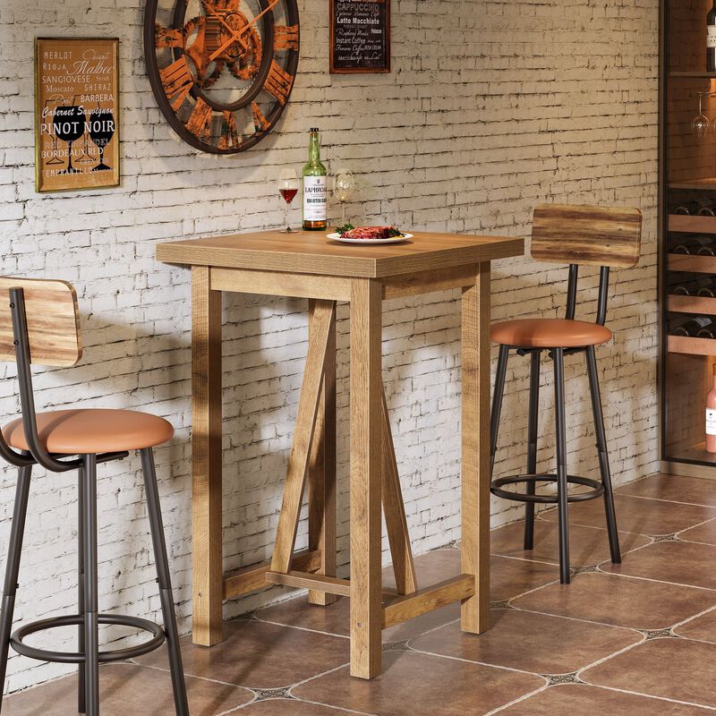 Modern Square Bar Table with Counter Height Design for Home and Dining image number 5