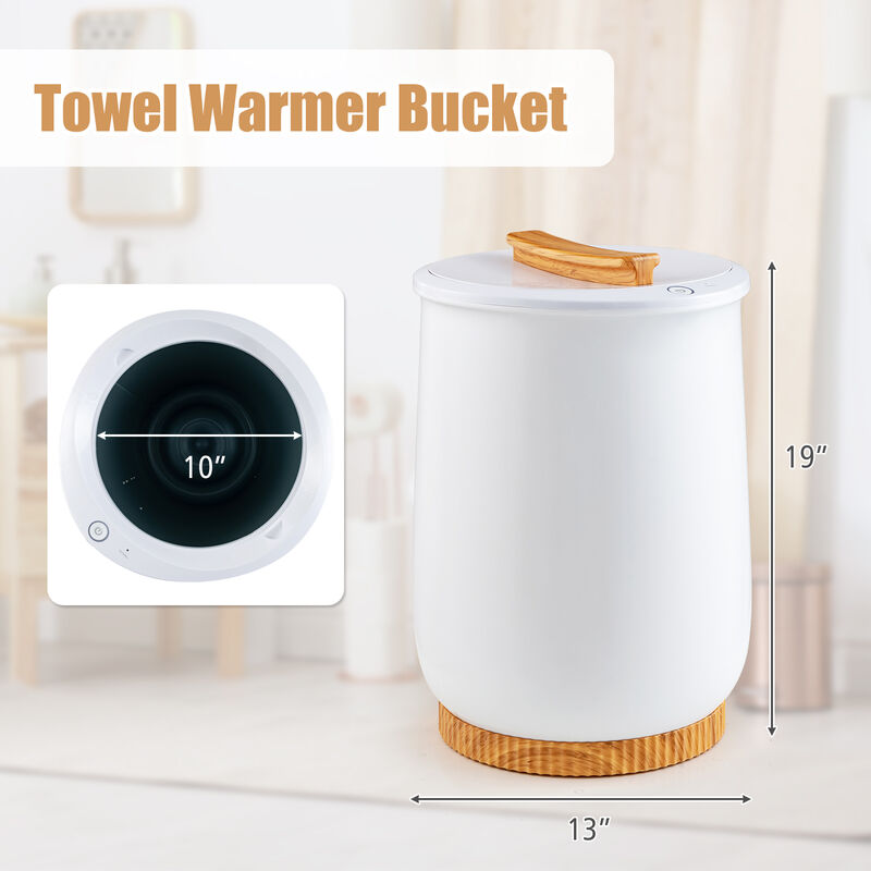 20L Hot Towel Bucket with 1-Minute Quick Heating and 60-Minute Auto Shut off-White