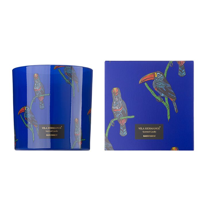 Candle in Jar JUNGLETOPIA TOUCAN RAIN FOREST 650gr 4.92 diam. X 4.92 in