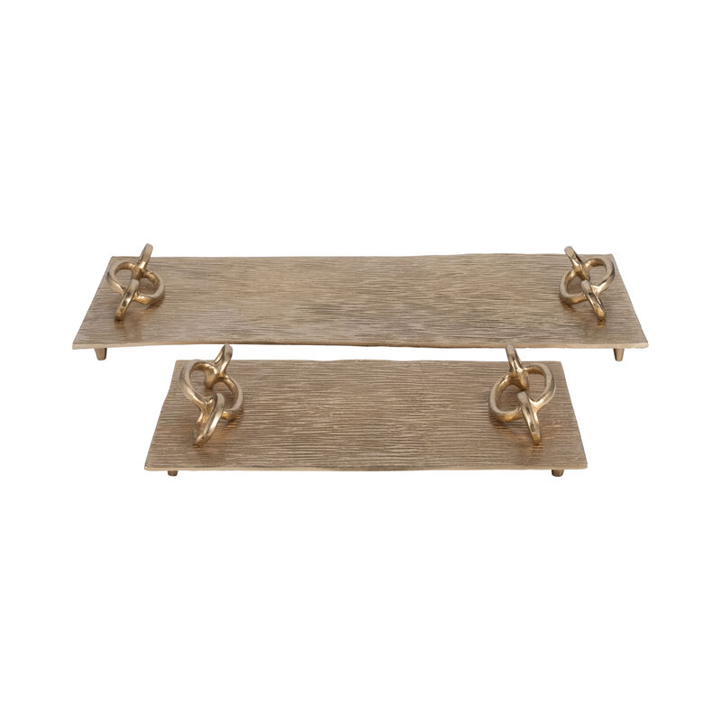Rada Gold Link Trays (Set of 2) image number 0