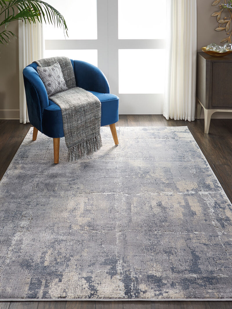Rustic Textures RUS06 Gray/Beige 6' x 9' Rug