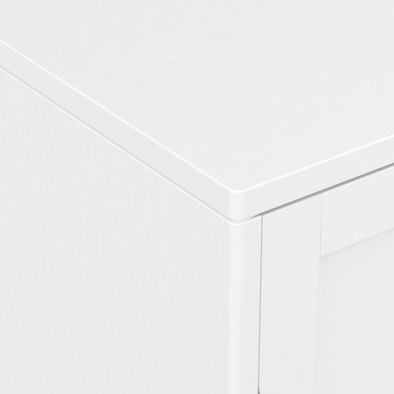 Harper 30 inch Wide Solid Hardwood Mid-Century Modern Low Storage Cabinet in White image number 7