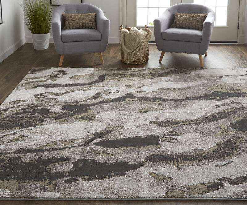 Vancouver 39FGF Ivory/Brown/Taupe 9' x 12' Rug