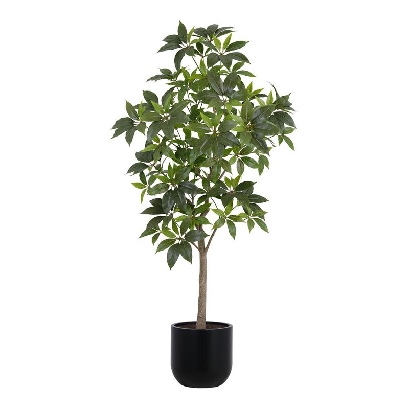 7' Faux Potted Money Tree image number 0