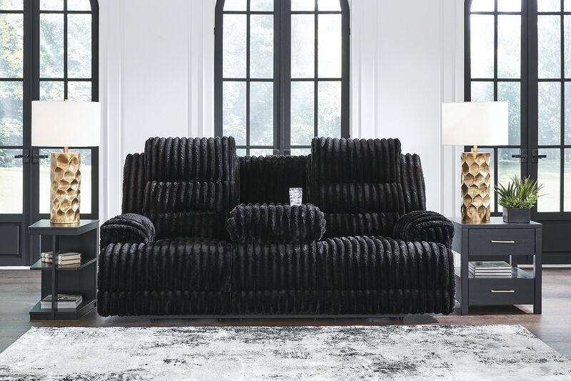 Technique Power Reclining Sofa with Drop Down Table image number 2