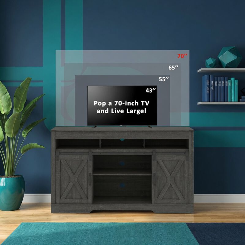 Felmol Farmhouse TV Stand image number 2