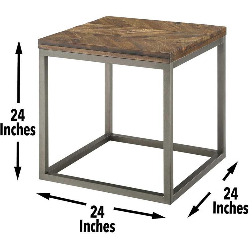 Lorenza End Table - Natural Honey