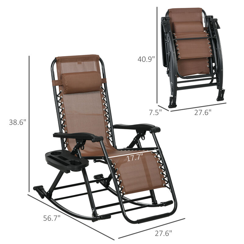 Hivvago 2-Pack Folding Zero Gravity Rockers image number 2