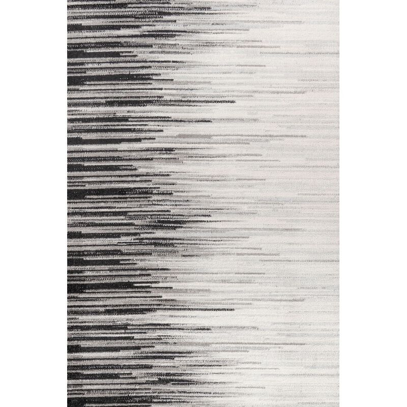 Linear Modern Half Stripe Area Rug