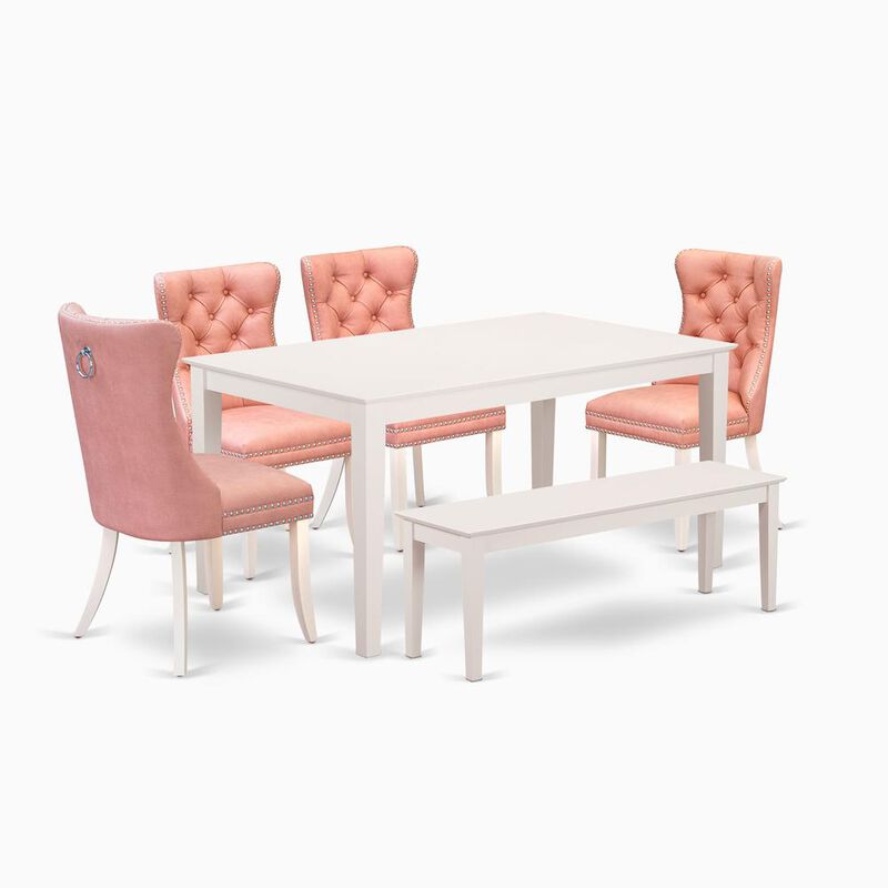 East West Furniture 6 Piece Dining Set