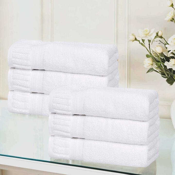 Soft Zero Twist Cotton Hand Towels 6 Pack Highly Absorbent Towels