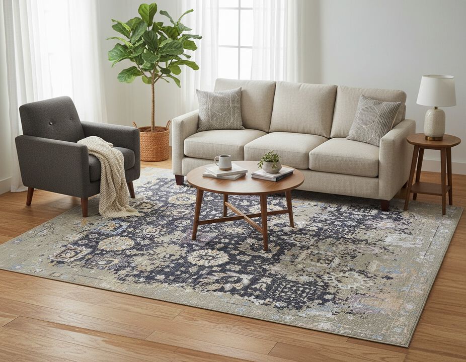 Calista 630207 Charcoal 6' x 9' Rug