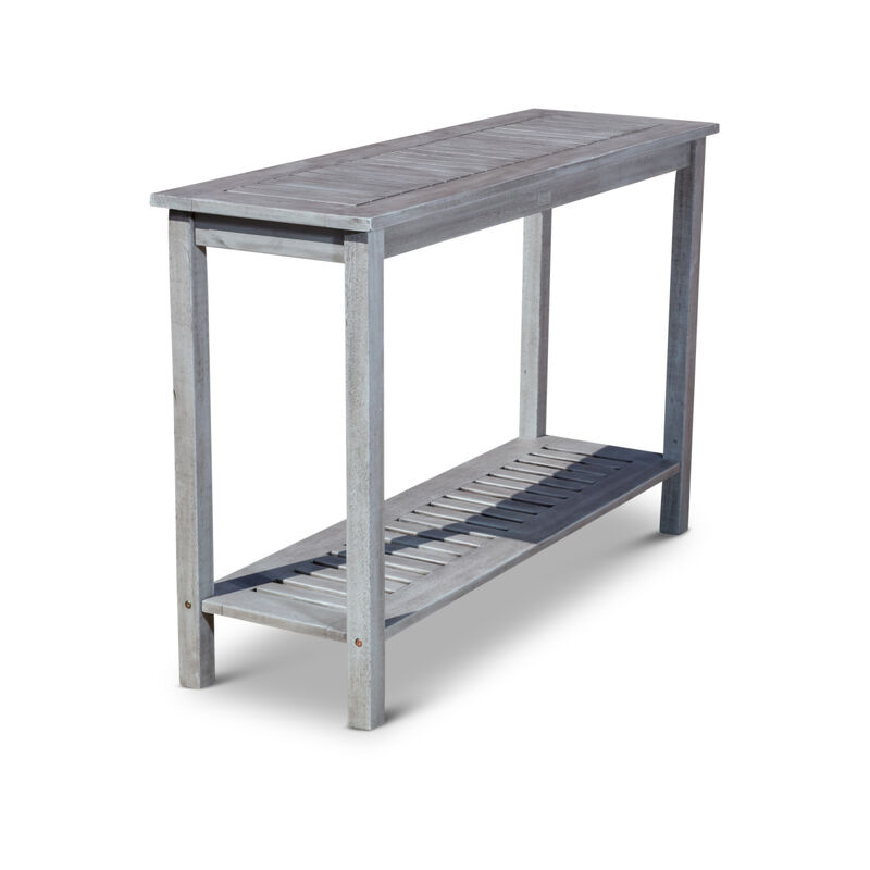 Eucalyptus Console Table, Silver Gray