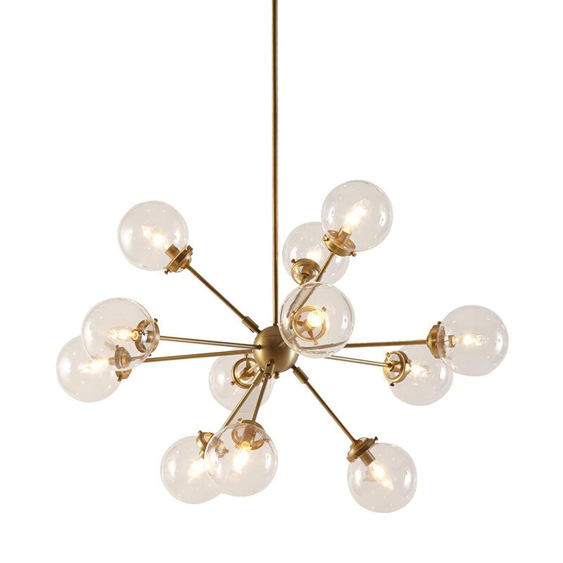 INK+IVY 12-Light Chandelier with Oversized Globe Bulbs