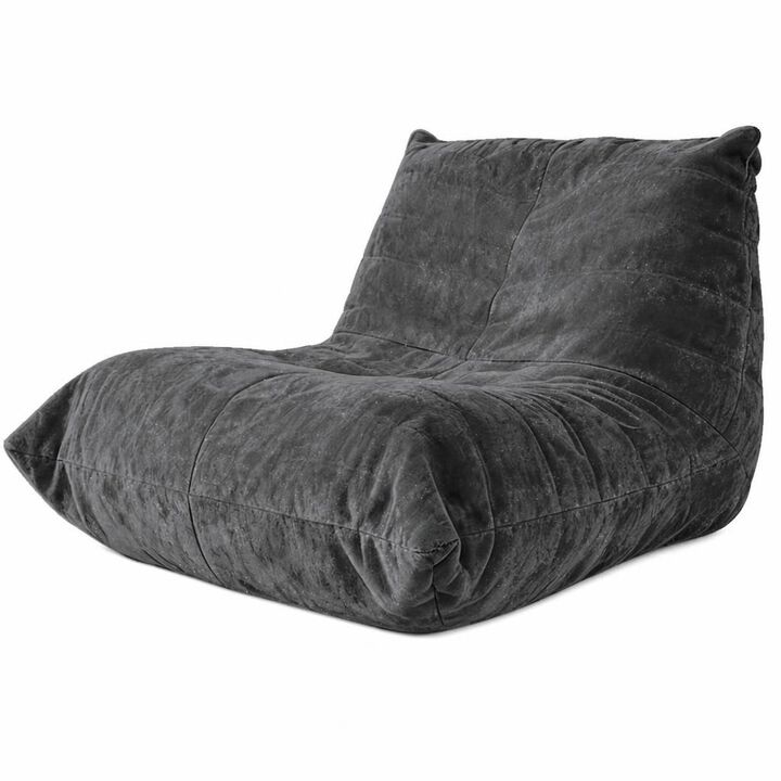 GOODSILO Ergonomic Bean Bag Chair with 5-Way Targeted Body Support for Reading, Working and Relaxing in Home Living Spaces