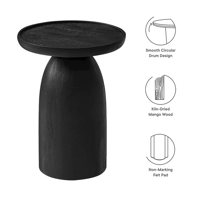 Holloway Round Wood Side Table image number 1