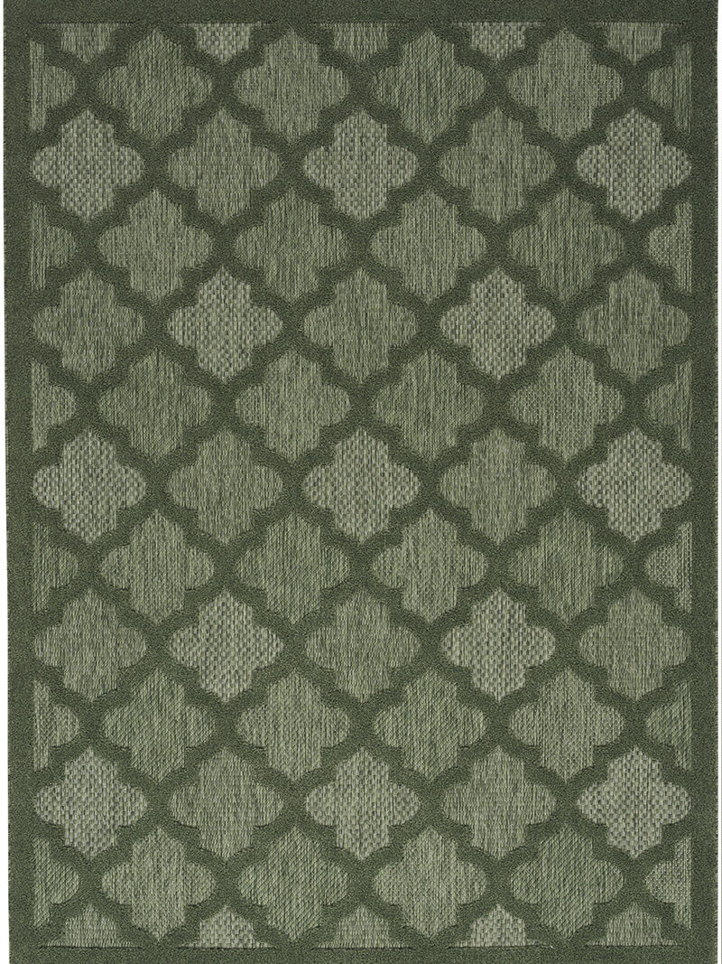 Easy Care NES01 Green 6' x 9' Rug