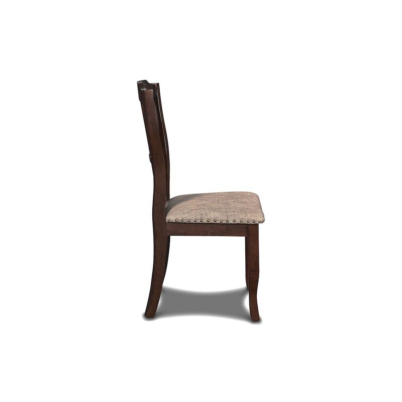 New Classic Furniture Bixby Wood Dining Chair in Espresso Brown (Set of 6)