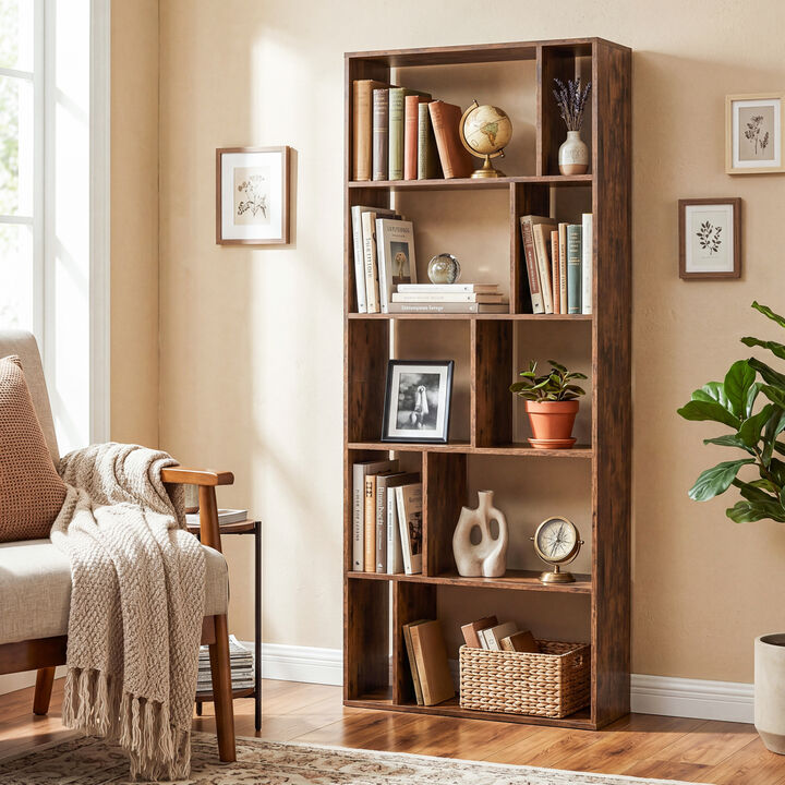 Modern Storage Bookshelf 5-Tier with Anti-Tip Safety Kits