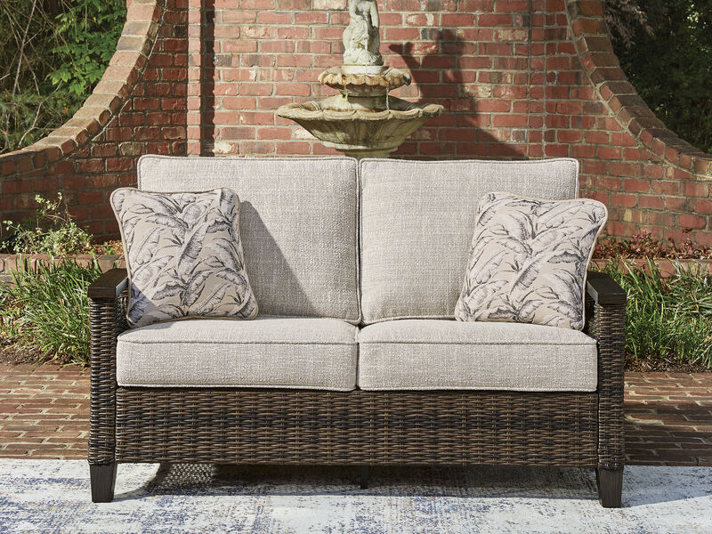 Drakes Beach Outdoor Loveseat with Cushion image number 1