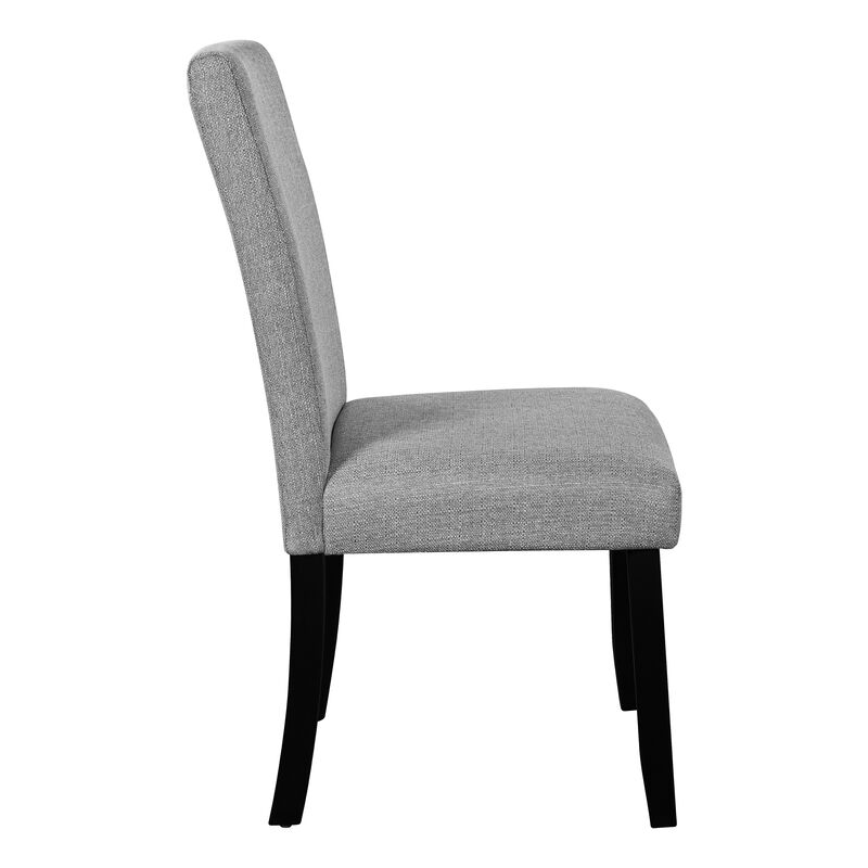 Whisen 4-Piece 23inch Upholstered Dining Chairs, Solid Rubber Wood Linen Mid-Century Modern for Kitchen Dining Room image number 4
