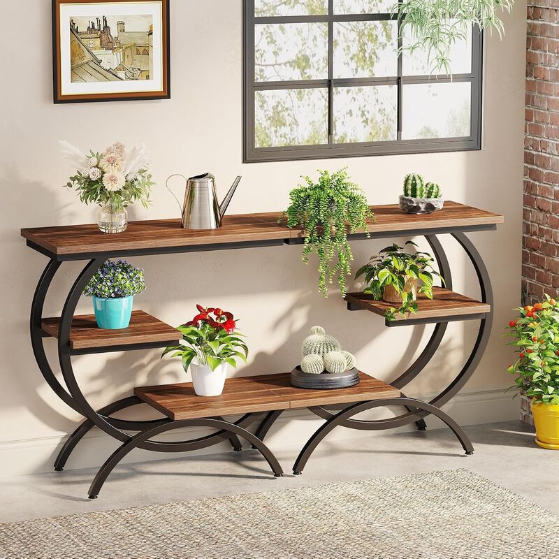 C-Shaped End Table - C Table Snack Laptop Table image number 7