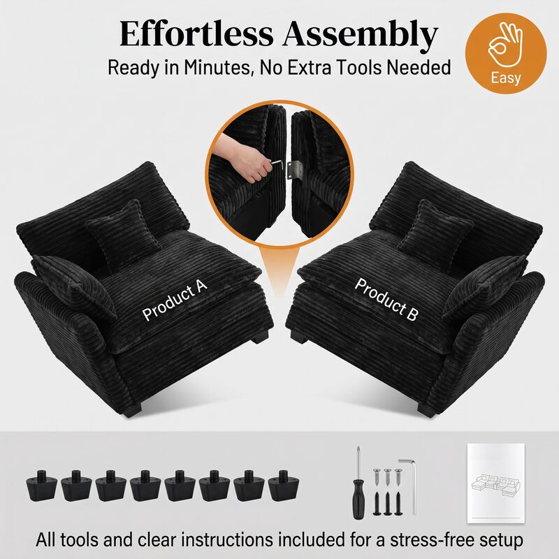 Plosbe U Shaped Sectional image number 7