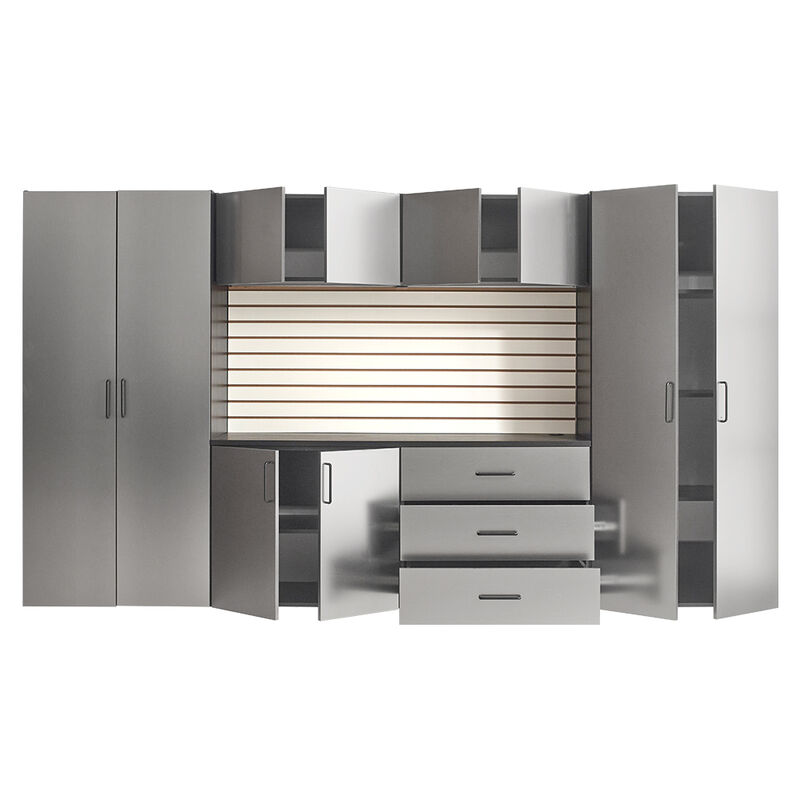 Astro Series 128 in. W x 79 in. H x 20 in. D Garage Cabinet Set A (7-Piece)