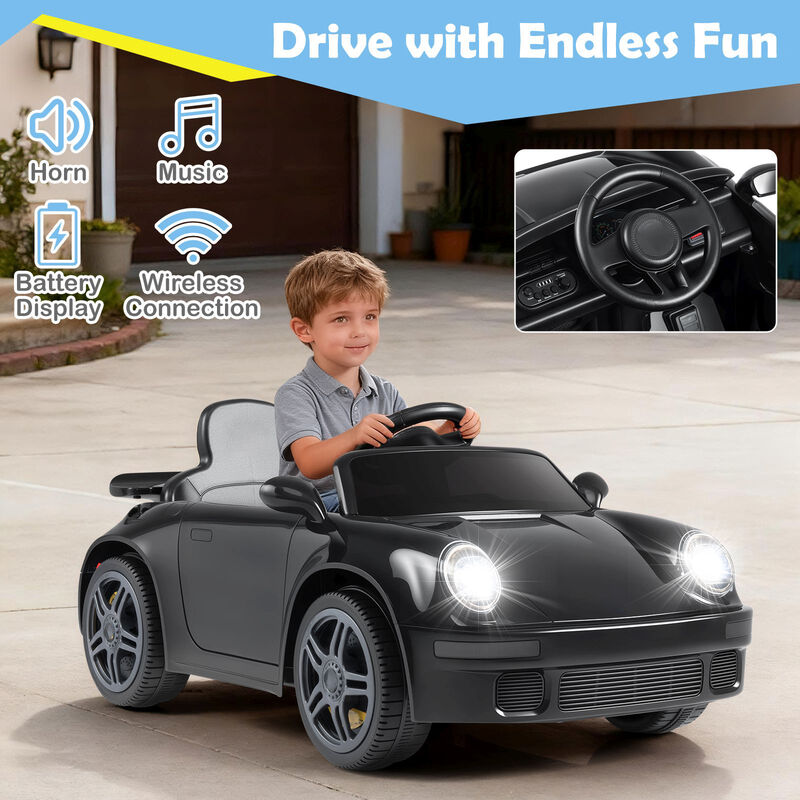 12V Kids Electric Ride On Toy Car with Music and Remote Control for Outdoor Use image number 5