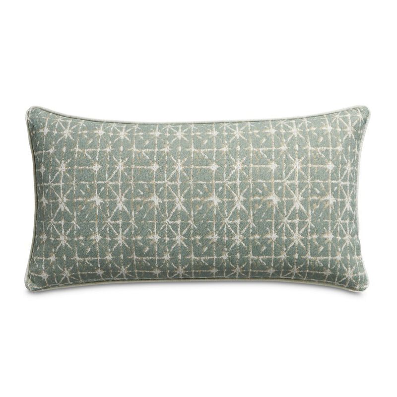 Michael Amini Renue Foster 13 x 24 Oblong Throw Pillow, Set of 2 - Fennel Green