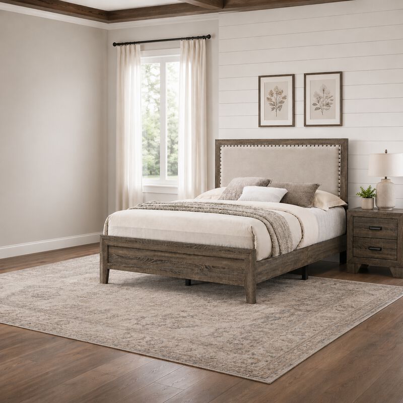 Bedroom Set, Wood, 2 Piece Set with Nightstand image number 8