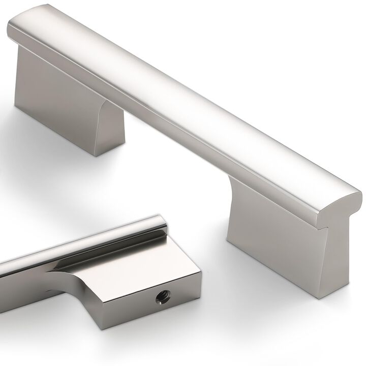 Amasideca 10 Pack Brushed Satin Nickel Cabinet Pulls 3 Inch Hole Centers Kitchen Cabinet Handles Drawer Pulls Cabinet Hardware