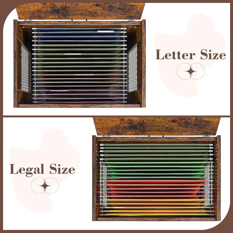 ShipItFurniture Rolling File Cabinet with Hanging Folders for Mobile Office image number 2