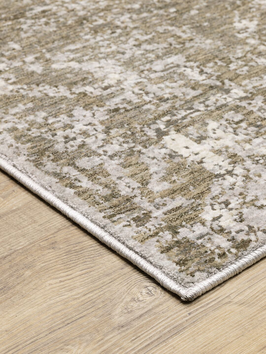Nebulous 2'3" x 7'6" Beige Rug