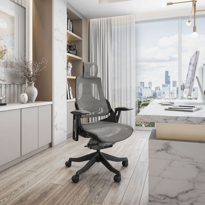 Streamdale Lux Ergonomic Executive Chair, Grey image number 1